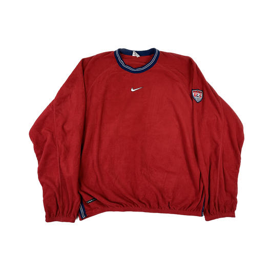 Nike 90s US Soccer Crew Neck Thermafit Fleece Jumper